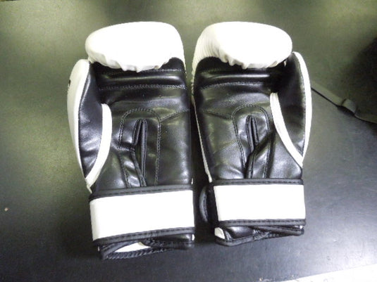 Used Farabi Fight Gear 8 oz Boxing Gloves in White