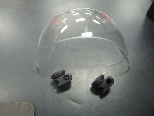 Used Oakley Clear Helmet Visor With Clips