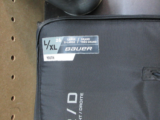 Used Bauer Youth Goalie Shin Guards - LG/XL