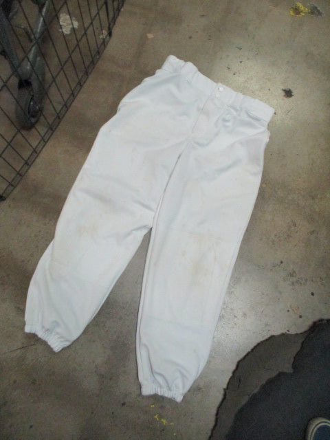 Used Champro Baseball Pants With Elastic Bottom In White