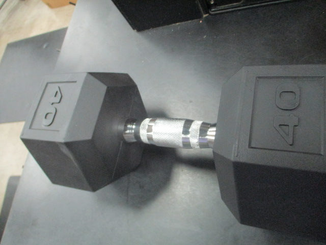 Load image into Gallery viewer, Used 40LB Hex Rubbber Dumbbell
