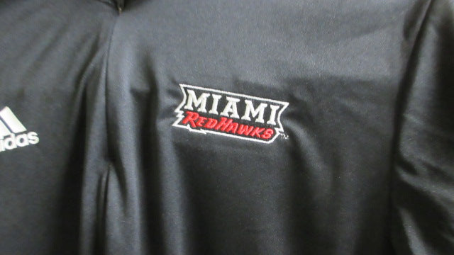Load image into Gallery viewer, Adidas Miami University Red Hawks Quarter Zip Jacket - Size Large
