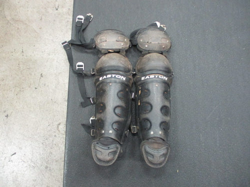 Used Easton Youth Catchers Shin Guards (Cracked)- (Has Wear)