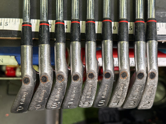 Vintage Callaway S2H2 Bobby Jones USA 9pc Right Hand Iron Set 3-9i and Pw