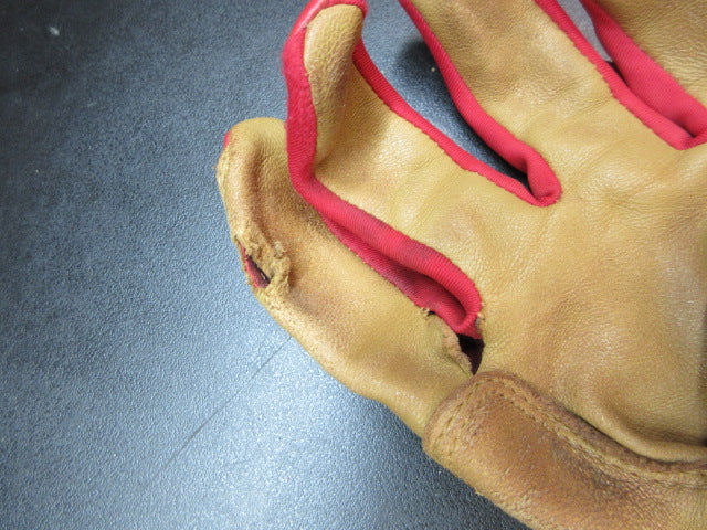 Load image into Gallery viewer, Used Bruce Bolt Premium Pro Short Cuff Batting Gloves - Size Medium *Very Used*
