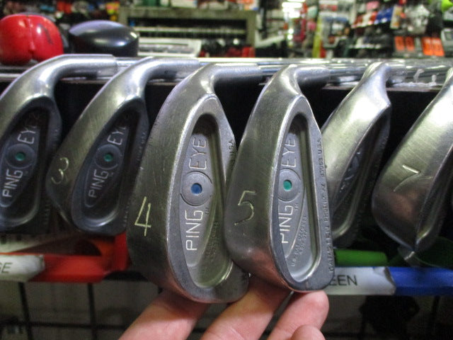 Load image into Gallery viewer, Used Ping EYE 2 Karsten Right Hand Iron Set 2-9 (4 Iron Has a Blue Dot)
