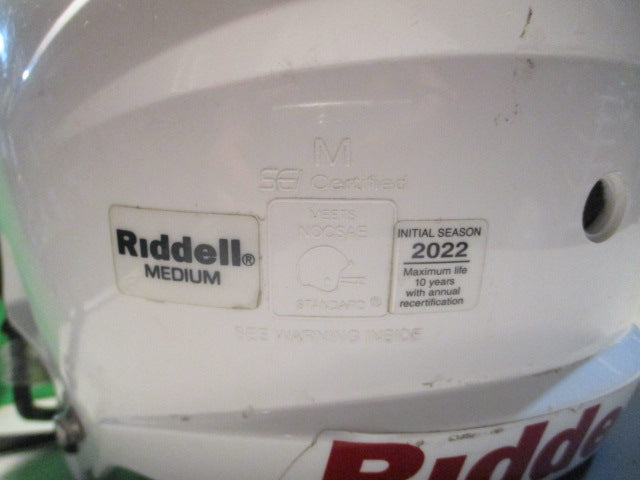 Load image into Gallery viewer, Used Riddell Victor Medium Football Helmet Initial Season 2022
