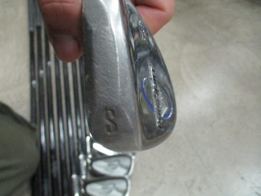 Used Pure Spin Diamond Face Tungsten Sole Iron Set 4-10,LW,SW - RH