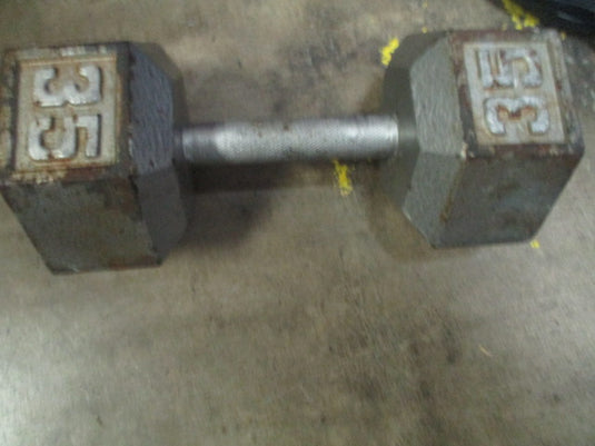 Used 35lb cast Iron DUMBBELL