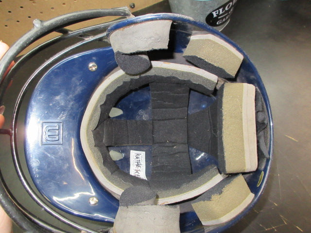 Load image into Gallery viewer, Used Wilson Batting Helmet W/ Mask - Size 6 1/8 - 7 1/4
