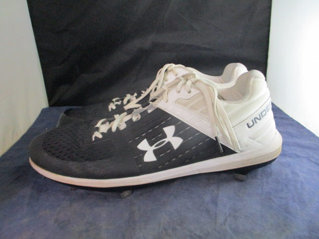 Load image into Gallery viewer, Used Under Armour Yard Low Metal Cleats Adult Size 13 - With Pitcher&#39;s Toe
