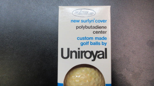Vintage The Action Line Uniroyal Golf Balls Set Of 3