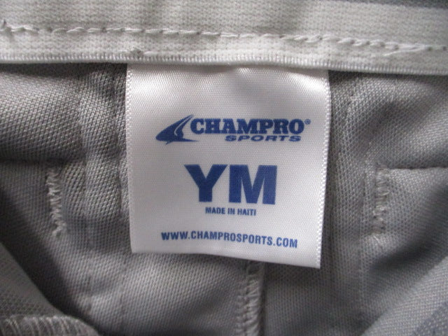 Load image into Gallery viewer, Used Champro Open Bottom Adjustable Navy Piped Pants Youth Size Medium
