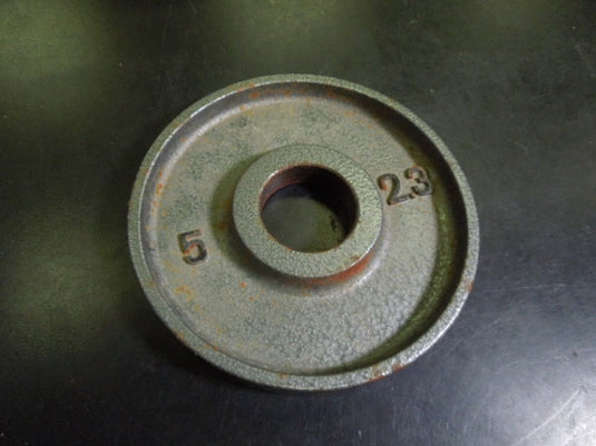 Used 5 lb Cast Iron Olympic Plate