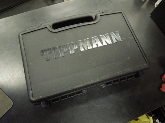 Used Tippmann TPX Tru-Feed .68 Cal Paintball Pistol 2 Magazines and Case