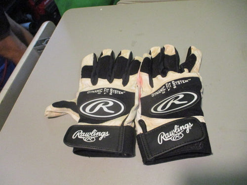 Used Rawlings Dynamic Fit Adult Xl Batting Gloves (Has Hole)