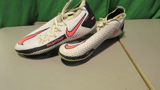 USED Nike Phantom GT Elite FG - White/Pink Blast/Black Size 5Y
