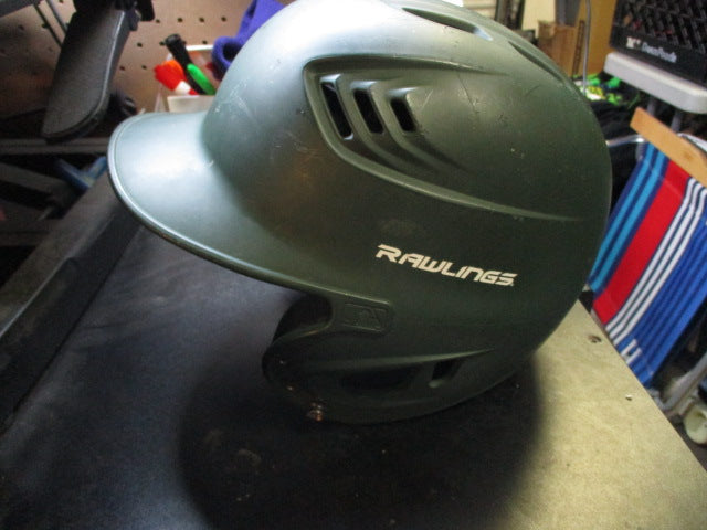 Load image into Gallery viewer, Used Rawlings Olive drab batting helmet 6 3/8 7 1/8
