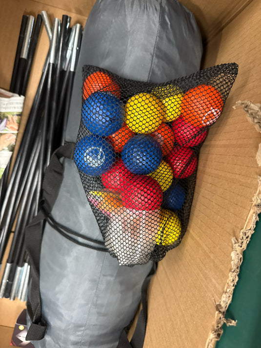 Used Saplize Golf Driving Net with Wide Opening and Training Balls