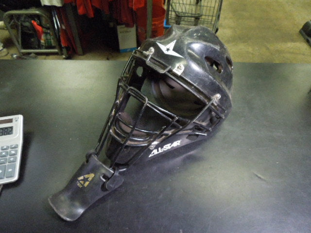 Load image into Gallery viewer, Used All Star MVP2310 Catchers Mask with Throat Guard in Black Size 6 1/4 - 7
