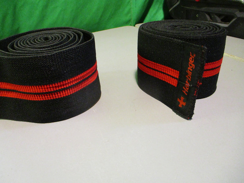 Load image into Gallery viewer, Used Harbinger Red Line Fitness Knee Wraps 78&quot; - Pair
