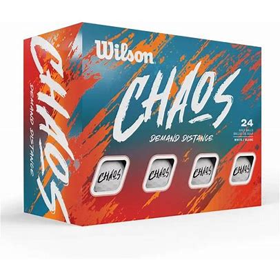 New Wilson Chaos White 24-Pack Golf Balls