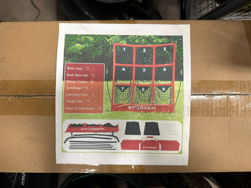 Load image into Gallery viewer, Like New Storgem Pitching Strike Zone Net Stand
