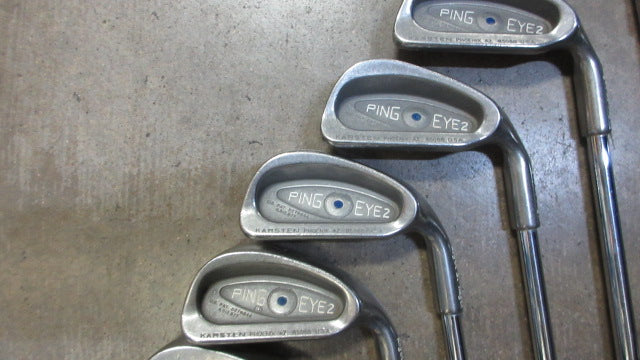 Load image into Gallery viewer, Used Ping Eye 2 Blue Dot Iron Set - RH - S-W 2-9
