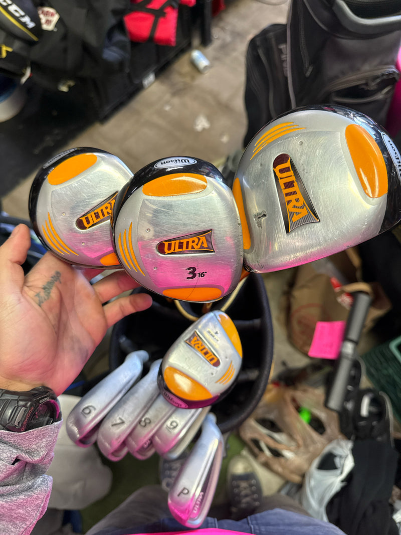 Load image into Gallery viewer, Heavy Use Wilson Ultra 9 pc Complete Right Hand Golf Set with Bag
