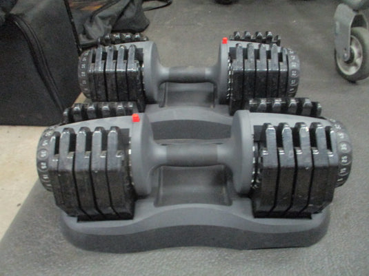 Used Ethos 50lb Adjustable Dumbbell Set - Pair