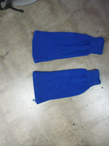 Used Blue Hockey Socks  - Has Hole