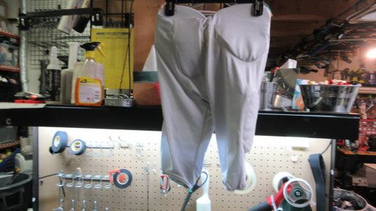 Used Exxact Sports Practice Football Pants Integrated Pads Youth XL - White