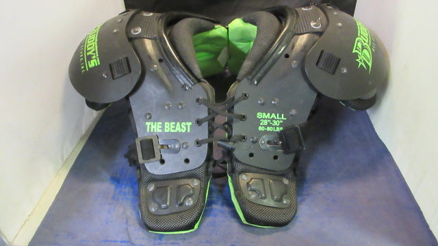 Load image into Gallery viewer, Used Buddy&#39;s All Stars The Beast Shoulder Pads Youth Size Small - worn strap
