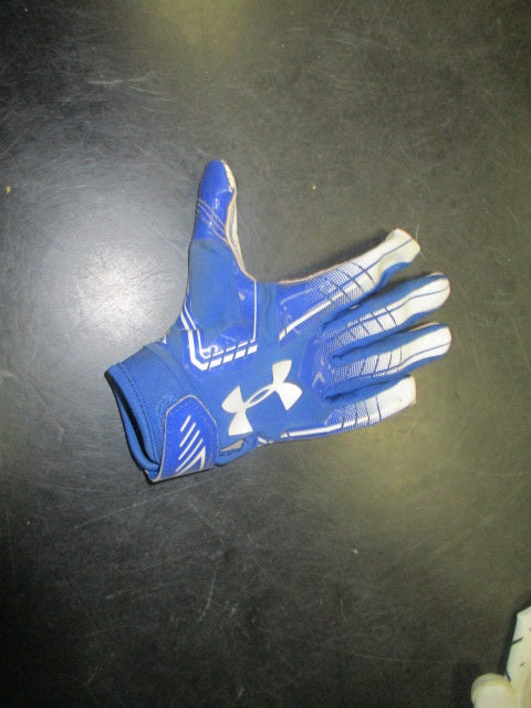 Used Under Armour Right Hand Only Reciver Glove in Blue Youth Small