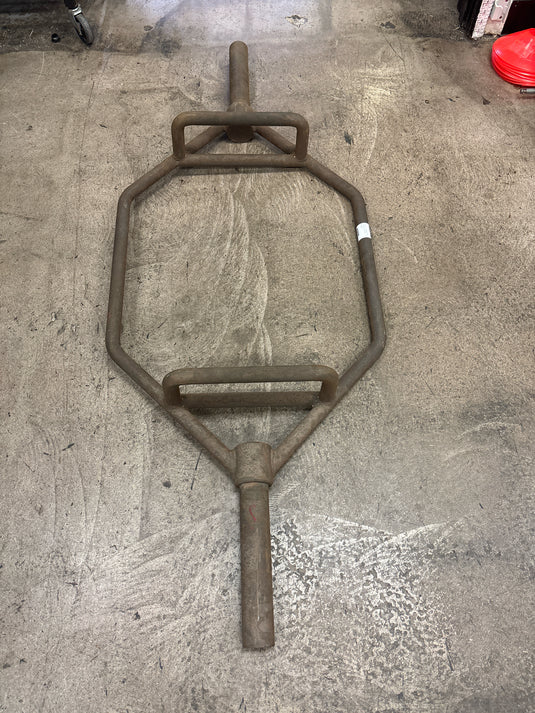 Used Synergee 50lb Olympic Hex Bar - Rusted