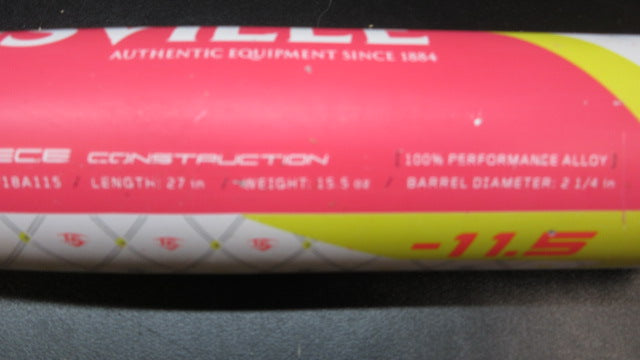 Load image into Gallery viewer, Used Louisville Slugger Diva 27" -11.5 Alloy Softball Bat
