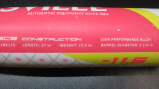 Used Louisville Slugger Diva 27" -11.5 Alloy Softball Bat
