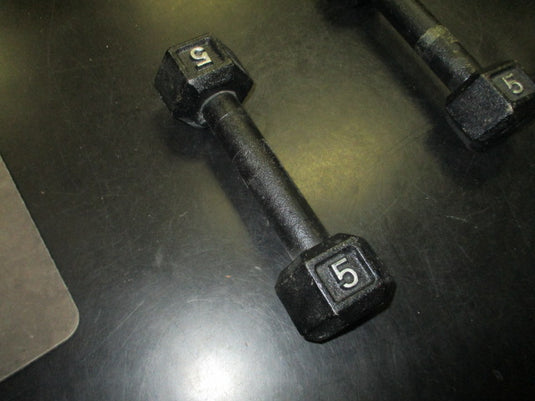 Used 5 lb Cast Iron Dumbell