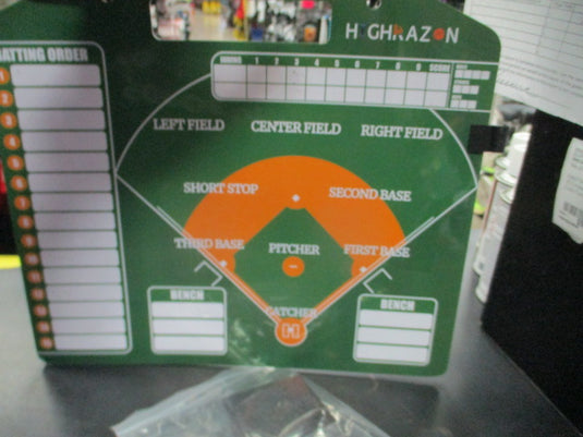 Used Magnetic Baseball Coach Clipboard 40 Lineup Cards