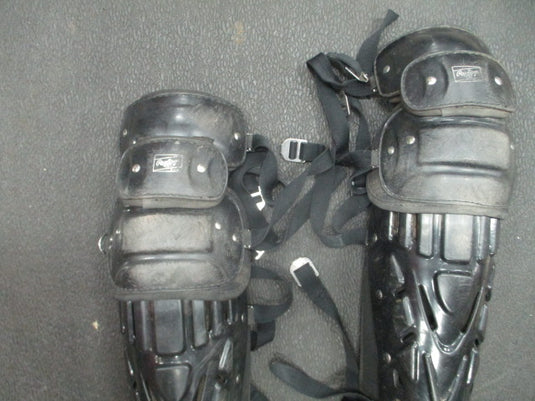 Used Rawling Cool Flo Catchers Shin Guards Size Adult