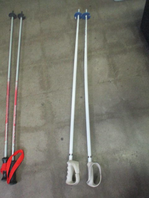 Load image into Gallery viewer, Used White 48" Downhill Ski Poles
