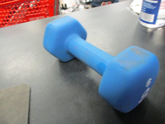 Used Neoprene 8 LB Rubber Hex Dumbbell