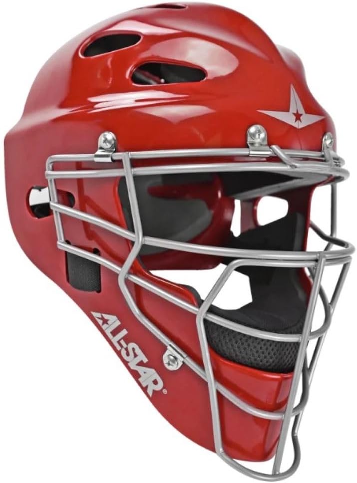 Load image into Gallery viewer, New All-Star Top Star Series Baseball Catcher&#39;s Set Ages 12-16 - Scarlet Red

