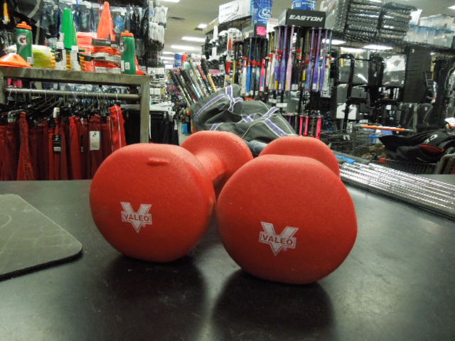 Load image into Gallery viewer, Like New Pair of Valeo 8 lb Neoprene Dumbbell

