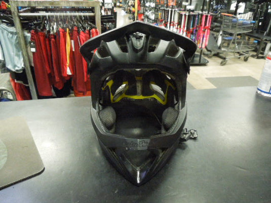 Used Troy Lee Designs Stage Enduro Race Bicyle Helmet in Stealth Midnight