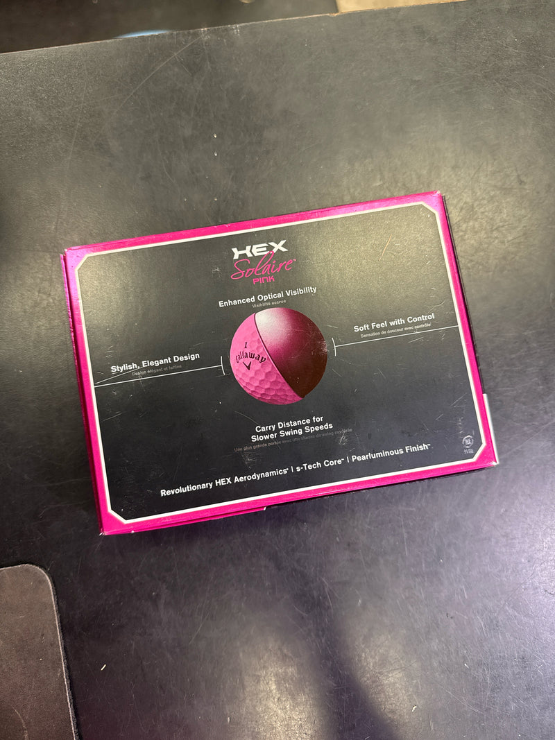 Load image into Gallery viewer, Like New Callaway Hex Solaire Pink Ladies PINK Golf Balls 12pk
