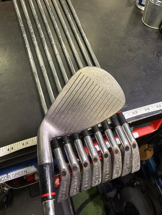Vintage Callaway S2H2 Bobby Jones USA 9pc Right Hand Iron Set 3-9i and Pw