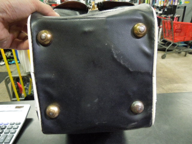 Load image into Gallery viewer, Vintage Leather Bowling Ball Bag
