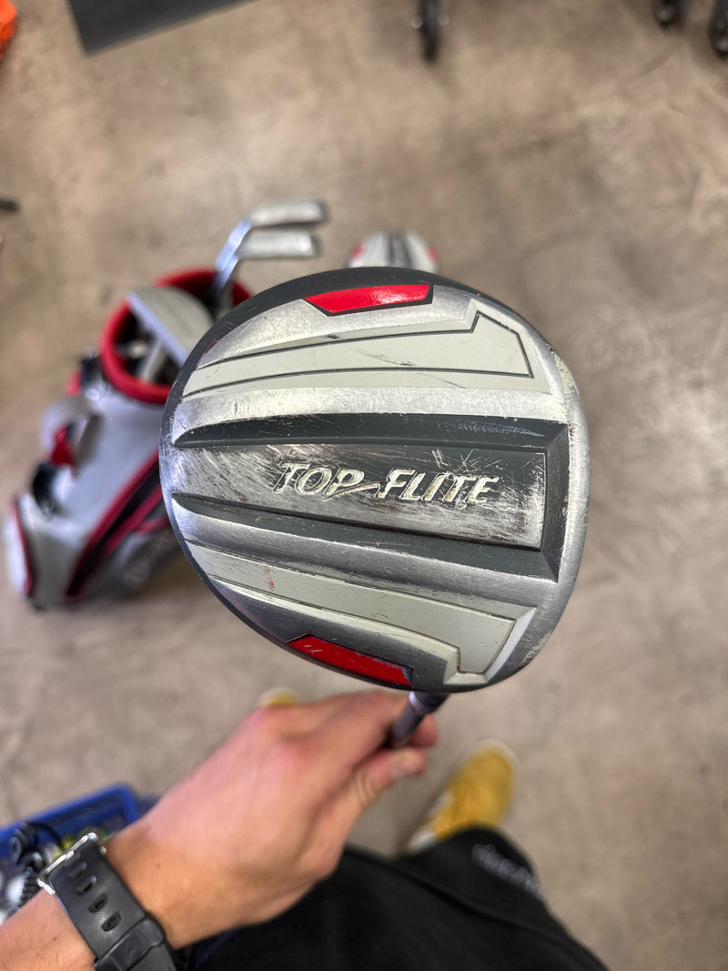 Load image into Gallery viewer, Used Top Flite Jr Golf Club Set 6 Clubs + Stand Bag
