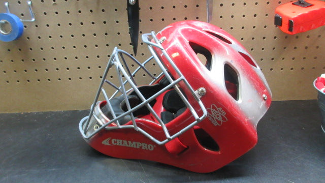 Load image into Gallery viewer, Used Champro Optimus Hockey Style Catchers Helmet - 7" - 7 1/2"
